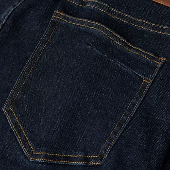 KUEGOU 2020 Otoño de Algodón de los pantalones Vaqueros Flacos de los Hombres Ropa de Marca Slim Denim Pantalones Para hombres de Desgaste Clásico Estiramiento Pantalones Largos 2905