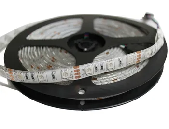 Led luz de tira 5050 RGB cinta impermeable ip65 300led 5m con control remoto 12V 5A fuente de alimentación adaptador de cambio de color