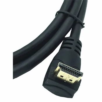 4K*2K 60HZ HDMI hacia Arriba y hacia Abajo y a la Izquierda y a la Derecha en Ángulo de 90 grados 2.0 Macho a Macho a HDMI v2.0 HD Cable de extensión HDMI 2.0 v ángulo cab