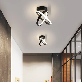 De estilo nórdico balcón lámpara de techo de porche de pasillo de pasillo de la luz led de la ronda de guardarropa del dormitorio cocina baño de luz