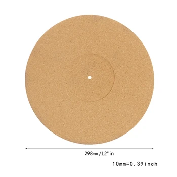 Corcho LP Resbalón de la Estera Anti-Estática Slipmat por 12 pulgadas LP de Vinilo de 2 mm Alta Calidad