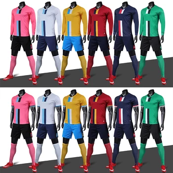 2020 Adulto Ganador del Fútbol Jerseys de Manga Larga, Camisetas de Fútbol, Conjuntos de Manga Corta de los Hombres de Fútbol, Uniformes de Fútbol Chándal de Jersey