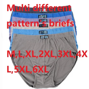 M,L,XL,2XL,3XL,4XL,5XL,6XL Sólido Calzoncillos de Algodón para Hombre de la Ropa interior ropa interior Masculina Diferentes Estilos De Escritos 4pcs/lot