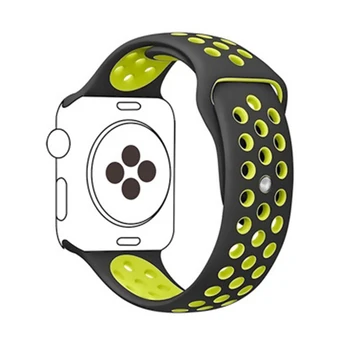Deportes de la Correa de Silicona para Apple Watch Band 1 2 3 de la Serie Smart Watch 42mm Ajustable Deporte de la Pulsera de la Pulsera, correas de reloj iWatch