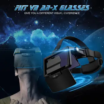 2021 AR Cuadro Holográfica Efectos Inteligente Casco de Realidad Aumentada Gafas de Realidad Virtual 3D AR Gafas para ver de 4.7 6.3 pulgadas Teléfono