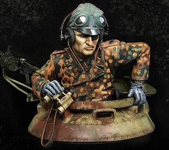 1/9 antiguo oficial Comandante de hablar de hombre busto con base de Resina figura kits de modelos en Miniatura de gk Unassembly Sin pintar
