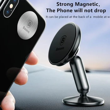 Baseus Magnético Coche soporte para Teléfono Universal de Teléfono Soporte de Montaje soporte para Coche, Tablero de instrumentos Teléfono Móvil Soporte Para el iPhone X 8 Xiaomi Mix2