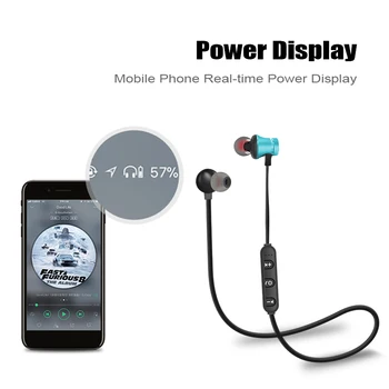 M&J Sports Bluetooth Auricular Fone de ouvido Auriculares Bluetooth Inalámbricos Para Xiaomi iPhone Auriculares Estéreo Ecouteur Auriculares