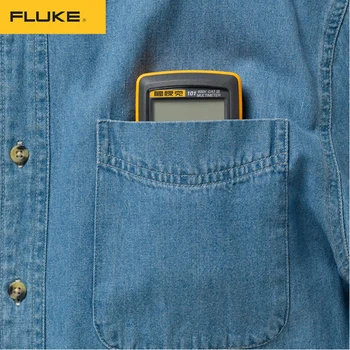Fluke 101 Mini Pocket Digital Multímetro de Rango Automático Portátil Medidor de AC/DC, Voltaje de la Resistencia Capacitancia Equipo Probador