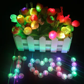 LED Globo de Luz Brillantes Globos de Navidad de la Bola Luminosa de la Fiesta de Mini Lámparas de Flash de Luces de Neón Bolas de Halloween Decoración de la Boda