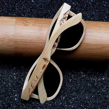 Nuevo de la Moda de Bambú Gafas Polarizadas Señora | de Bambú de los Hombres de Conducción Gafas de sol, Marca Clásica Retro Gafas Polarizadas