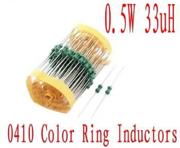 2000Pcs 0410 Color del anillo de la inductancia de 1/2w DIP Inductor 33uh Axial de Plomo Inductores De 0,5 W