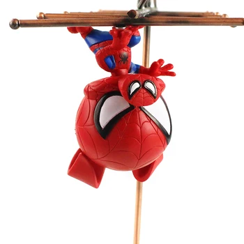 10cm de Spiderman Figuras de Acción de Hombre Araña en el Spiderverse Gwen Stacy Peter Parker Modelo de Juguetes para los Niños