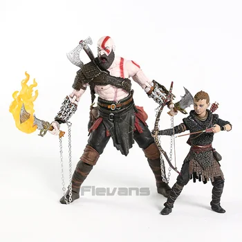 NECA Dios de la Guerra Kratos & Atreus Final de la Figura de Acción Conjunto de Colección de PVC Modelo de Juguete