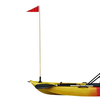 120cm/4ft Kayak de Seguridad de la Bandera de la Pesca Canoas Múltiples Fines de la Bandera de BRICOLAJE Kayak Accesorios de Color Claro Yate Barco de Bandera Monte