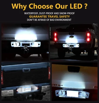 Libre de Error del LED Número de Licencia de la Luz de la Placa de Lámparas Para Chevrolet Silverado 1500 2500 3500 3500 Avalancha de cercanías HD Tahoe Recorrer