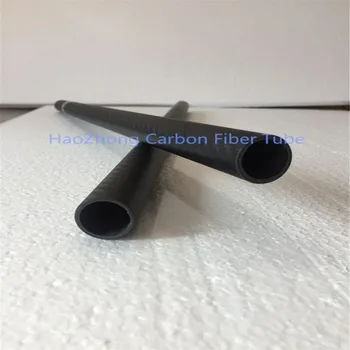 3k Tubo de Fibra de Carbono/Varilla/Tubos OD19mm ID de 15 mm 16 mm 17 mm (Roll Envuelto) con 500 mm de largo,Peso Ligero, de Alta Resistencia