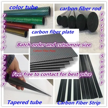 3k Tubo de Fibra de Carbono/Varilla/Tubos OD19mm ID de 15 mm 16 mm 17 mm (Roll Envuelto) con 500 mm de largo,Peso Ligero, de Alta Resistencia