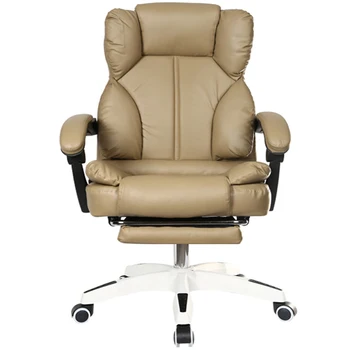 Silla de ordenador de la casa de la silla de la silla de oficina puede mentir con reposapiés ergonómico de los asientos jefe de la silla