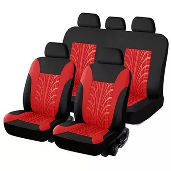 Interior Accesorios 4pcs/9pcs tela de coche cubierta de asiento de coche universal de los accesorios del coche de la cubierta del asiento conjunto de Protector de Asiento de coche