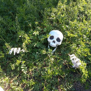 Halloween Esqueleto de Césped Apuestas Conjunto de Plástico Manos y el Cráneo de la Casa Encantada Escapar del horror de la utilería Decoraciones de Halloween