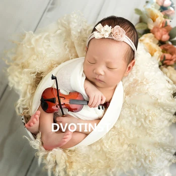 Dvotinst Recién nacido la Fotografía Props instrumento Musical para Bebe Fotografia de Estudio sesión de fotos de los instrumentos de la Foto Prop Accesorios