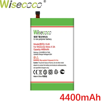 WISECOCO 4400mAh FL40 Batería Para Motorola Moto X 3A Moto X Jugar de Doble XT1543 XT1544 XT1560 XT1561 XT1562 XT1563 Teléfono Móvil