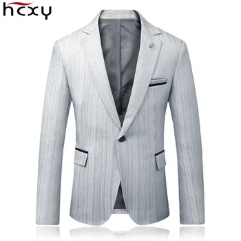HCXY 2020 primavera chaqueta para Hombre de Lujo de Ocio, de Negocios Chaqueta de los Hombres de la Fiesta de la Boda Traje de chaqueta Masculina Slim Fit Elegante Chaquetas Para los Hombres