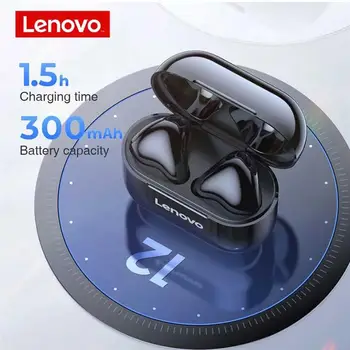 Nuevo Lenovo LP40 TWS Auriculares Inalámbricos Bluetooth 5.0 Impermeable Auricular de Control Táctil Dual Estéreo Bass Auriculares Auriculares Deportivos