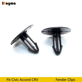 20pcs Plásticos clips Auto de Fijación de Coche Cubierta de la Máquina Fender Fija la Abrazadera de Fijación Clip para Honda Civic Accord Ajuste Spirior CRV