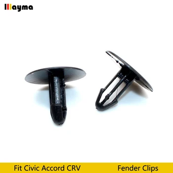 20pcs Plásticos clips Auto de Fijación de Coche Cubierta de la Máquina Fender Fija la Abrazadera de Fijación Clip para Honda Civic Accord Ajuste Spirior CRV