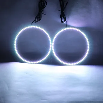 RGB Ojos de Ángel Multi-Color LED Anillo Turnning Luz DRL del Coche de Faros Ojos de Ángel 160mm - un par