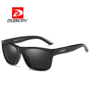 DUBERY Deporte Gafas de sol Polarizadas Para los Hombres Gafas de Sol de Tonos Masculinos Plaza de Conducción espejos del Color de la Marca de Lujo Diseñador de Oculos UV400