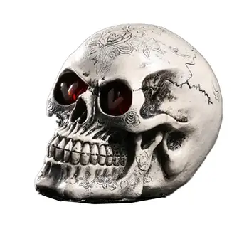 Resina Imitación Cráneo Modelo Simulado Esqueleto Humano Decoración De Pantalla De Regalo Decorativa
