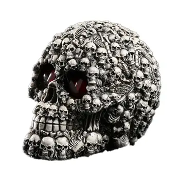 Resina Imitación Cráneo Modelo Simulado Esqueleto Humano Decoración De Pantalla De Regalo Decorativa