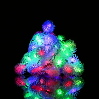 LED Cadenas de bola de nieve led 20LED 5M Luz de la Navidad /de la Boda/Fiesta de la Decoración de la Cadena de Luces de AC110V/220V impermeable al aire libre