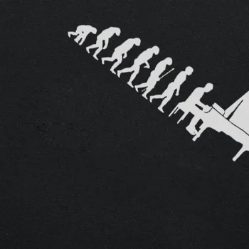 Evolución Pianista Piano Camiseta Masculino De Los Hombres De Verano De Manga Corta De Día De Acción De Gracias Personalizado De Gran Tamaño De Equipo De Música De T-Shirts