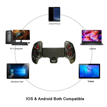 IPega PG-9023S Controlador de Juego Inalámbrico Bluetooth Gamepad para iPad Extensible PUBG Joystick para Android IOS Teléfono Tablet/PC