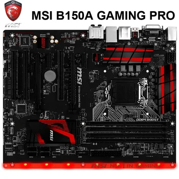 MSI B150A JUEGO PRO Motherboard LGA1151 DDR4 64 GB, PCI-E 3.0 Intel B150 Escritorio B150 Placa base ATX DDR4 1151 Usado