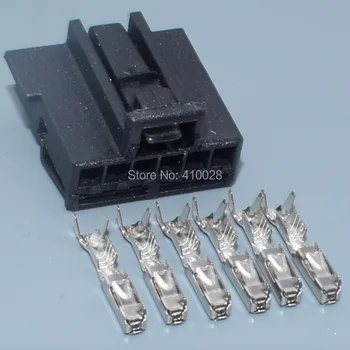 Shhworldsea 6 Pin 0.6 mm Coche Conector de Cable Eléctrico Cable de la Hembra de Enchufe Auto Con Terminales