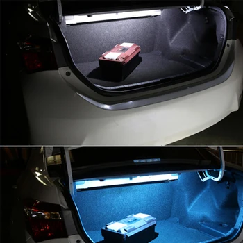 10pcs Coche Interior LED Blanco de Luz Automática Bombillas Kit de la Placa de la Licencia del Mapa de Luz de la Cúpula del Tronco de la Lámpara Para Toyota Tundra 2007-