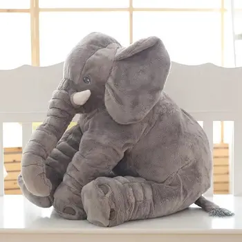Lumbar Almohada De Felpa Suave Cosas De Juguetes Elefante Muñeca Dormir Memoria Decorativos, Ropa De Cama De Los Animales Almohada