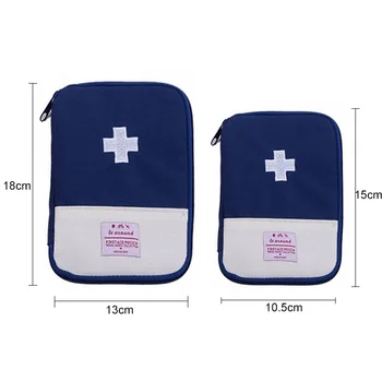 2 Colores Portátil Kit De Primeros Auxilios Para El Hogar Al Aire Libre, El Tratamiento Médico De Los Paquetes De Viaje De Camping Médica De Emergencia Pequeña Bolsa De La Realización De