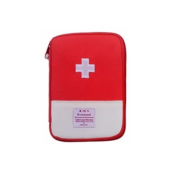 2 Colores Portátil Kit De Primeros Auxilios Para El Hogar Al Aire Libre, El Tratamiento Médico De Los Paquetes De Viaje De Camping Médica De Emergencia Pequeña Bolsa De La Realización De