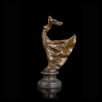 ArtsHom DS-350 Moderno de Arte de Metal de Bronce de la Belleza de Mujer que Baila Estatua de mujer Femenina y Sexy Chica de Figuritas Para la decoración del Hogar