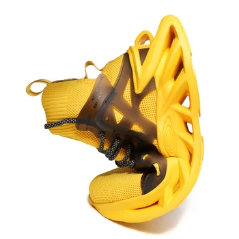 ADBOOV Zapatillas de punto Superior Más el Tamaño de 39-46 Transpirable Zapatillas de deporte de los Hombres Hoja Hueco Único Instructores de Deporte de los Zapatos