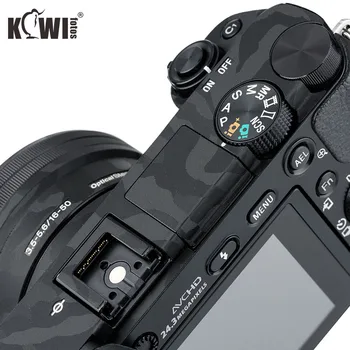 El Cuerpo de la cámara Pegatina Anti-Arañazos Protector de la Cubierta de la Película del Kit para Sony Alpha A6000 + SELP1650 16-50 mm - 3M etiqueta Engomada de la Sombra Negra