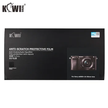 El Cuerpo de la cámara Pegatina Anti-Arañazos Protector de la Cubierta de la Película del Kit para Sony Alpha A6000 + SELP1650 16-50 mm - 3M etiqueta Engomada de la Sombra Negra