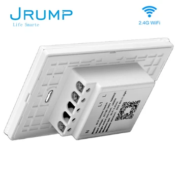 Jrump WiFi Interruptor Regulador Inteligente Toque de Luz Interruptor de Atenuación de Control con Amazon Alexa principal de Google Regulable Interruptor Inteligente NOS Standa