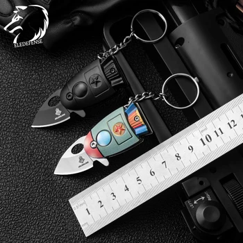 Los recién Llegados Mini Pocket Rocket Cuchillo Plegable Llavero CS Go Cuchillos de Caza Cuchillos Militares de Armas Herramienta de Supervivencia para el Hombre que Para la Mujer